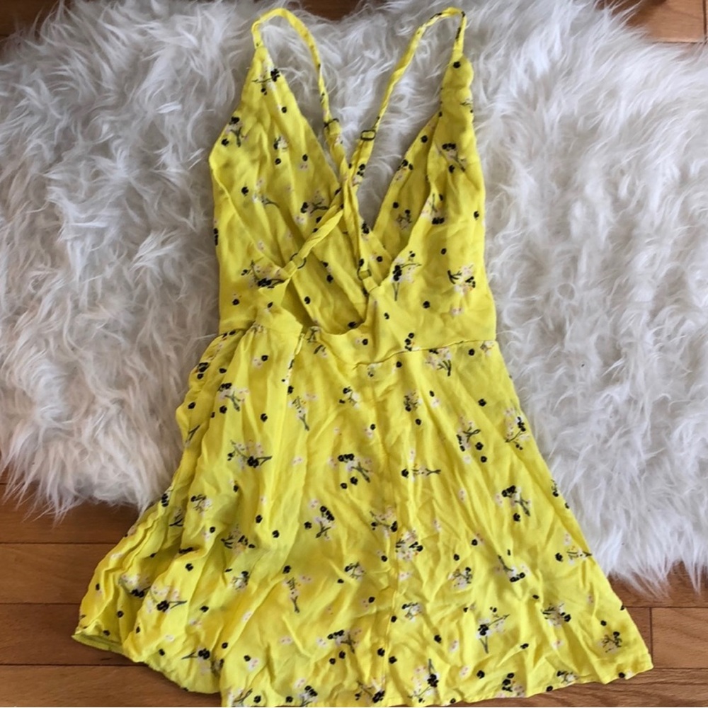 Free People Yellow Floral Romper - Picture 2 of 2